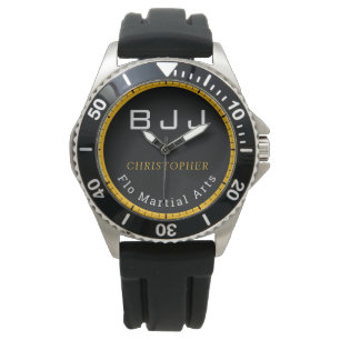 Montre Personnalisé BJJ Jiu Jitsu Modifier Nom Et Équipe