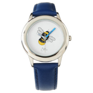 Montre Personnalisé Bumble Bee kids blue watch