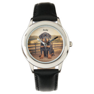 Montre Personnalisé de Majestic Rottweiler Kid