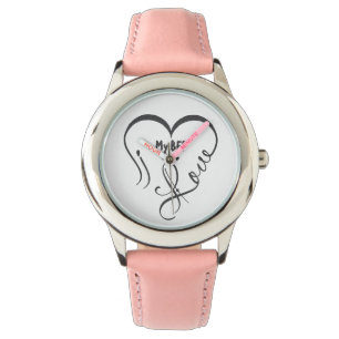 Montre Personnalise J'adore ma Meilleure Amie • Toi = ♥