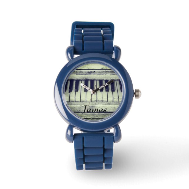 Montre Personnalisé, Piano, Garçon (Recto)