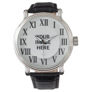 Montre personnalisée avec photo et nom gravé