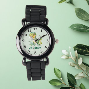 Montre personnalisée dinosaure mignon pour enfants