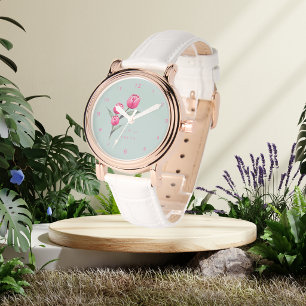 Montre personnalisée Rose Florale mignonne eWatch