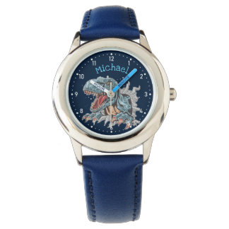 Montre personnalisée T-Rex dinosaure pour enfants