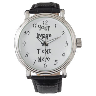 Montre Personnaliser avec images et texte personnalisés