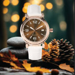 Montre Personnaliser Chic Monogramme Girly Gold Metal<br><div class="desc">Personnaliser Chic Monogram Girly Gold Metal Monogramme Nom. Cette montre élégante et moderne est conçue avec du métal or chic et a de l'espace pour vous d'écrire le nom de votre femme, Le nom monogramme peut facilement être personnalisé pour rendre un design unique, le cadeau parfait en or mignon pour...</div>