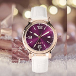 Montre Personnaliser Chic Monogramme Girly Hot rose Metal<br><div class="desc">Personnaliser Chic Monogramme Girly Hot Rose Metal Monogramme Nom. Cette montre élégante et moderne est conçue avec du métal chaud rose chic et a de l'espace pour vous d'écrire le nom de votre femme, Le nom monogramme peut facilement être personnalisé pour faire un design unique, le cadeau parfait en or...</div>