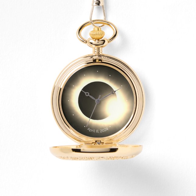 Montre Personnaliser la poche Total Solar Eclipse 2024 (Recto)