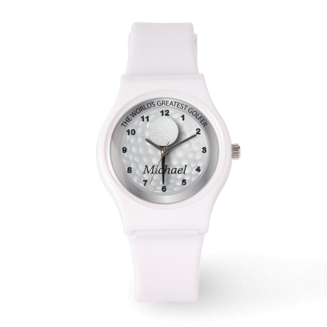 Montre Personnaliser le Golfeur sportif (Recto)