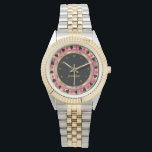 Montre Personnaliser le joueur de poker en rose<br><div class="desc">Las Vegas Poker Chip Montre Styled. REMARQUE : SEULEMENT CHANGER LES ZONES MODÈLES NÉCESSAIRES! 😀 Si nécessaire, vous pouvez supprimer tout le texte et recommencer à zéro avec vos propres choix de texte, de couleur et de police à l'aide de la zone de l'outil de conception Zazzle. 📌 Si vous...</div>