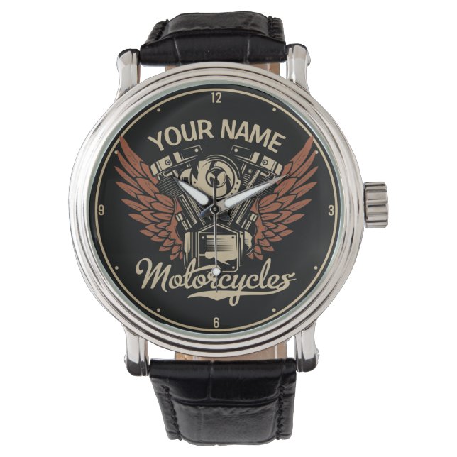 Montre Personnaliser Motocyclettes Motocyclettes Garage (devant)