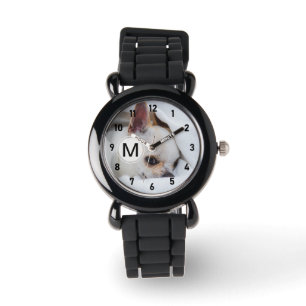 Montre Personnaliser Votre chien photo monogramme chiffre