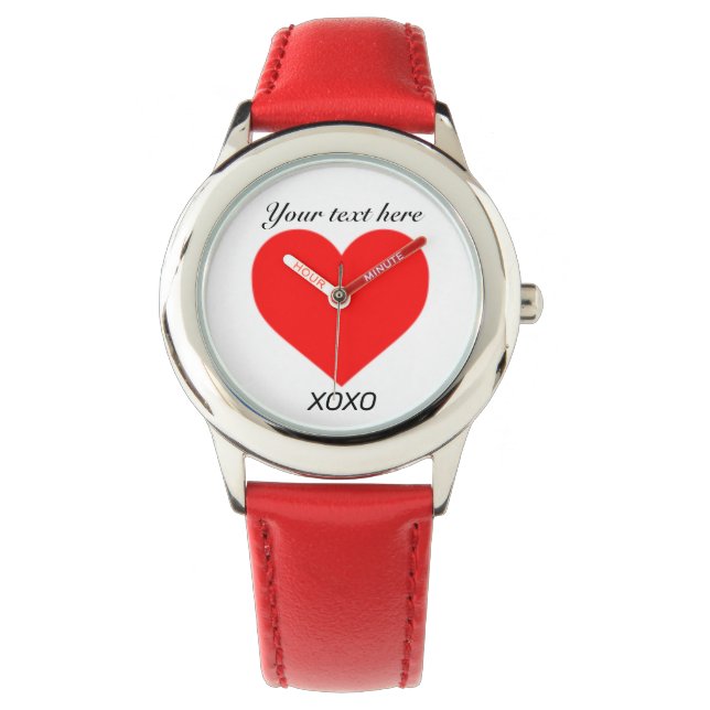 Montre Personnaliser XOXO HEART (devant)