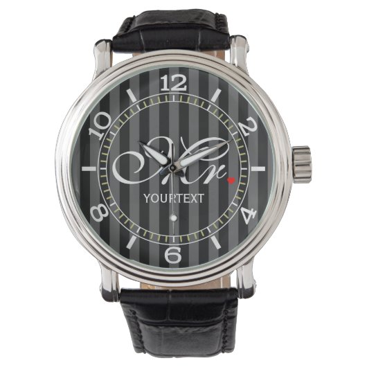 Montre Personnalized M. Husband Groom His Hers Newly Weds (devant)