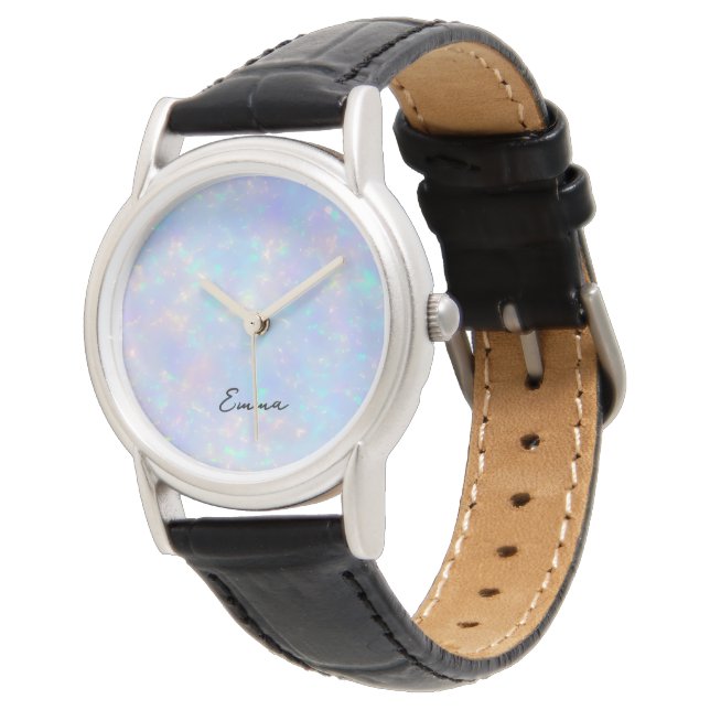 Montre Pervenche Aqua Opale Iridescent (Incliné)
