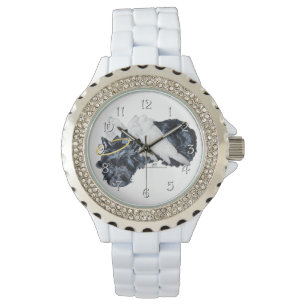 Montre Pet Ange Écossais au Repos
