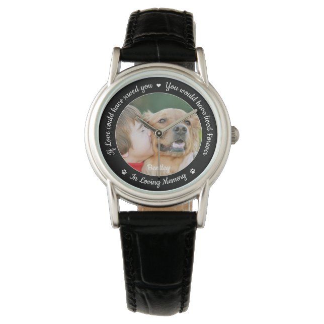 Montre Pet Memorial Animaux de compagnie Perdre Keepsaké  (devant)
