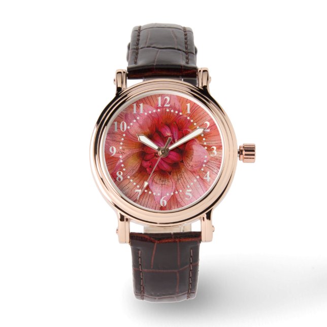 Montre pétales roses (Recto)