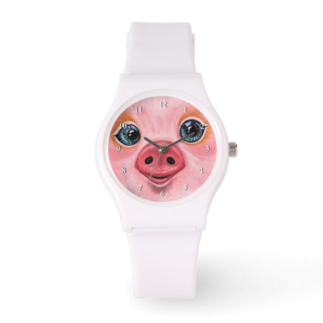 Montre Petit bébé Piggy - Smile (Recto)