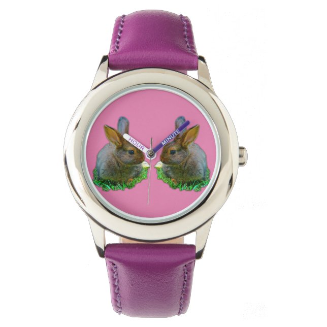 Montre Petit lapin - Enfants mignons (devant)