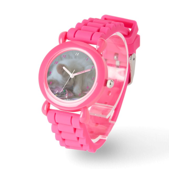 Montre Petite fille Kitty Rose Silicone Strap Watch (Angle)