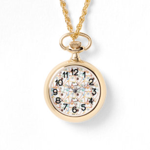 Montre Petits Triangles Pastel