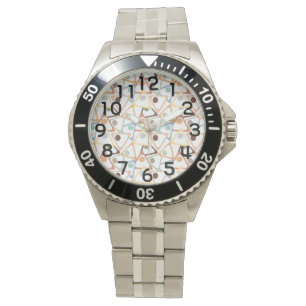 Montre Petits Triangles Pastel