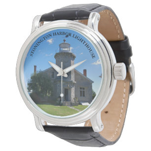 Montre Phare du port de Stonington, surveillance électron