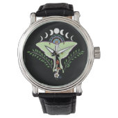 Montre Phases Luna Moth Moon Noir (devant)