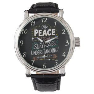 Montre Philippiens 4:7 Paix Compréhension Foi