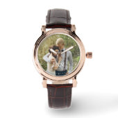 Montre Photo à monogramme élégant (Recto)
