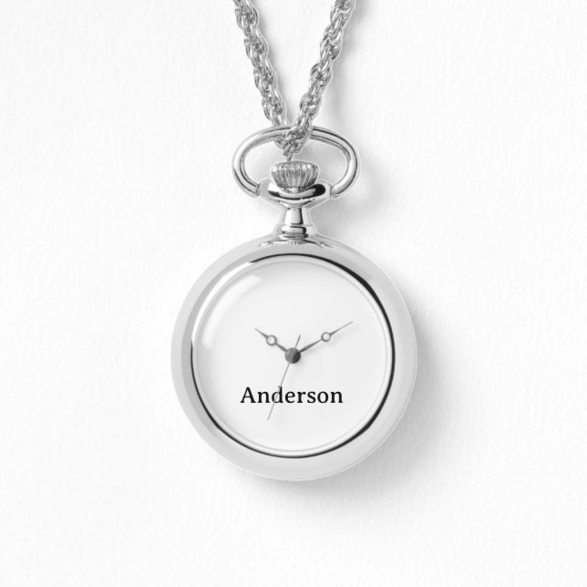 Montre photo avec chaîne en alliage pour adulte (Recto)