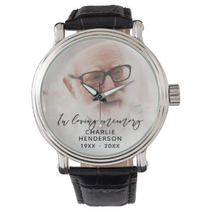 Montre photo avec nom en souvenir