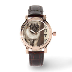 Montre Photo Chiot Carlin mignon