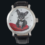 Montre Photo de chien personnalisée<br><div class="desc">Parfait pour les mamans et les papas de chien qui ne peuvent pas en avoir assez de leur chiot chien!. Ajoutez simplement votre photo préférée de votre chien de compagnie pour créer votre propre cadeau customisé unique pour quelqu'un que vous aimez ou un cadeau pour vous-même.</div>