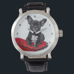 Montre Photo de chien personnalisée<br><div class="desc">Parfait pour les mamans et les papas de chien qui ne peuvent pas en avoir assez de leur chiot chien!. Ajoutez simplement votre photo préférée de votre chien de compagnie pour créer votre propre cadeau customisé unique pour quelqu'un que vous aimez ou un cadeau pour vous-même.</div>