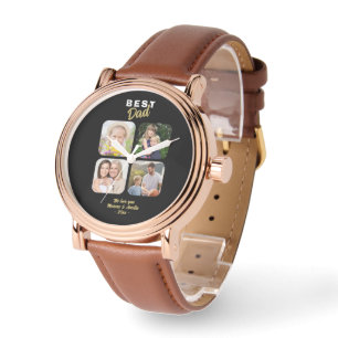 Montre Photo de famille du meilleur papa père 4