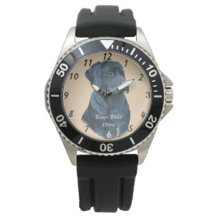 Montre photo de portrait de black labrador
