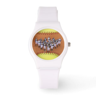 Montre Photo de softball personnalisé