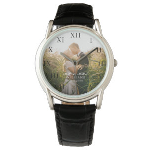 Montre Photo Élégante moderne Mariage de mer