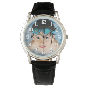 Montre Photo Enfant Athlète Sport Style Numéros