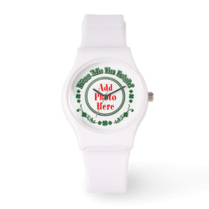 Montre PHOTO Kiss Me I m Irish - Green Circle