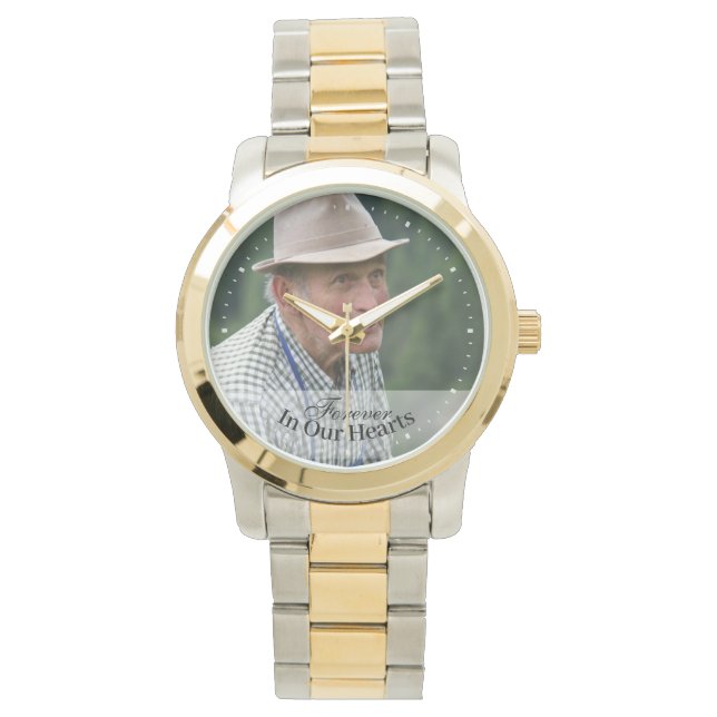 Montre Photo Memorial Pour Toujours Dans Nos Coeurs Garde (devant)