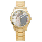 Montre PHOTO Mens Watch 50th 60th Husband N'IMPORTE QUEL (devant)