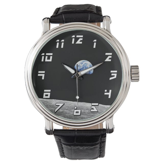 Montre Photo Orbite lunaire Apollo 8 de la NASA (devant)