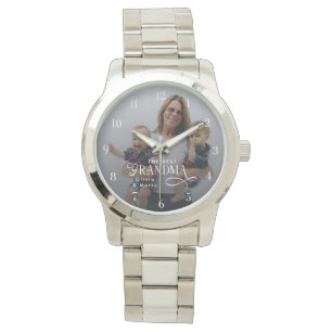 Montre Photo personnalisé de la meilleure grand-mère mode
