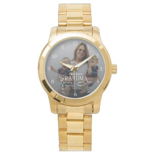 Montre Photo personnalisé de la meilleure grand-mère mode