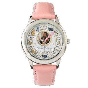 Montre Photo personnalisé et nom de la mère de chat