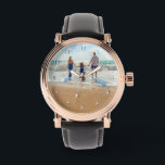 Montre Photo personnalisée avec vos photos Conception<br><div class="desc">Montre photo personnalisée - Unique votre propre design Famille personnalisée / Amis ou Montres Personnelles Cadeau - Ajouter votre photo / ou Texte / plus - Redimensionner et déplacer ou supprimer et ajouter des éléments / image avec l'outil de personnalisation! Bonne chance - Soyez heureux :)</div>